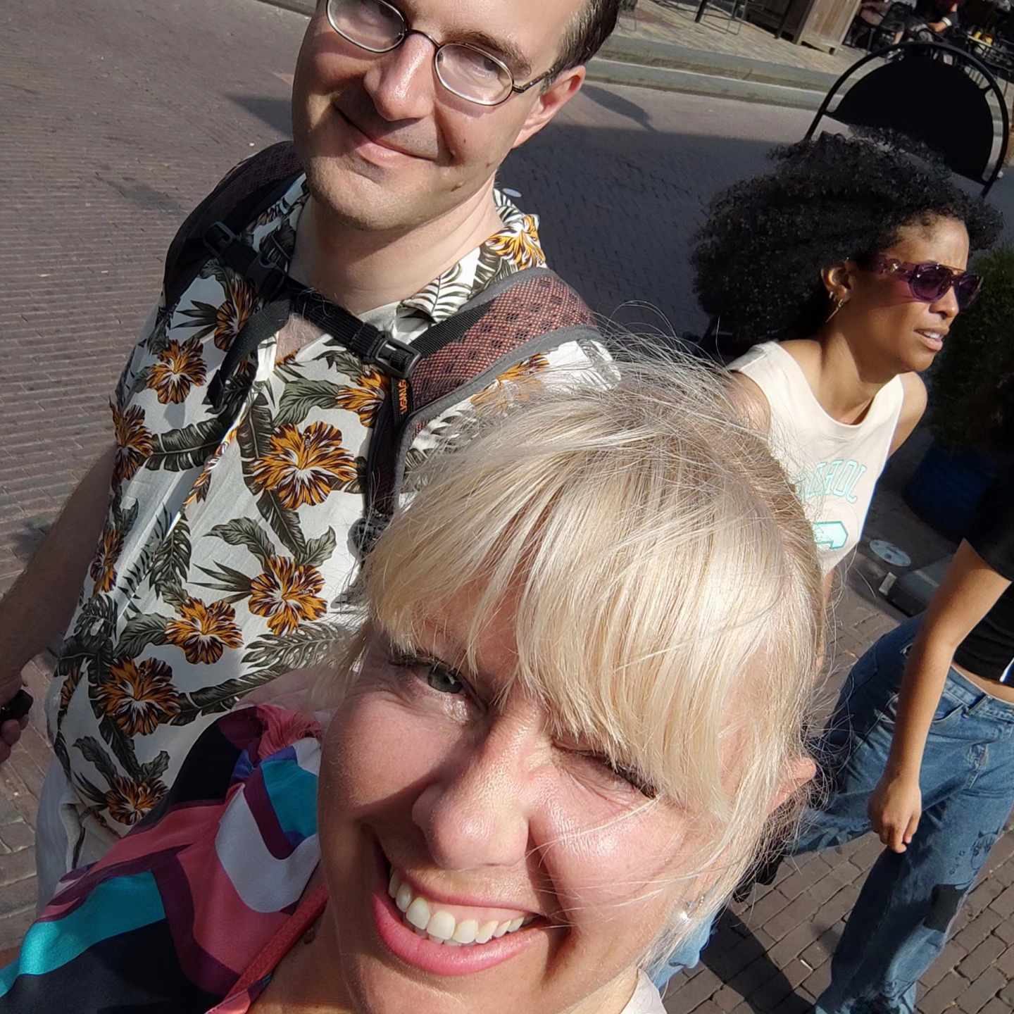 foto3: Selfie van Michèle en Manuel